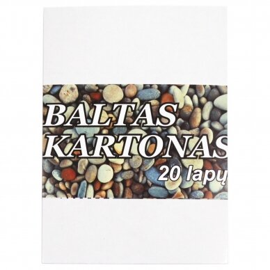 Kartonas baltas A5