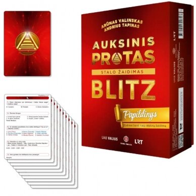 Žaidimas Auksinis protas BLITZ papildinys